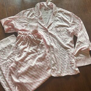 Victoria’s Secret 2-pc Pink Striped Pajama Set